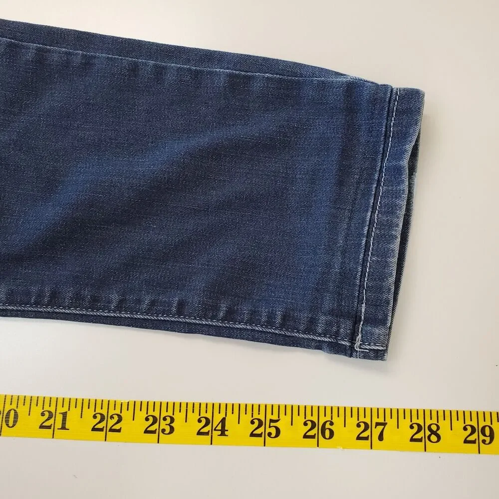 Eileen Fisher Jeans‎ Womens 6 Petite Skinny Mid Rise Denim Blue_9
